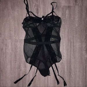 Blackheart Lingerie caged mesh bodysuit